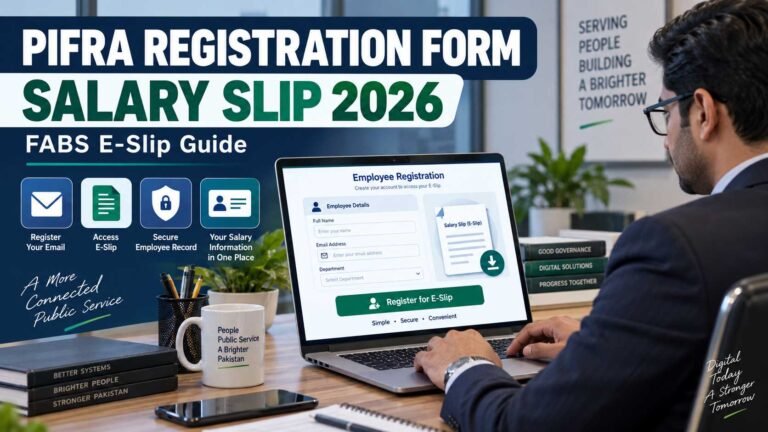PIFRA Registration Form 2026 for FABS Salary Slip