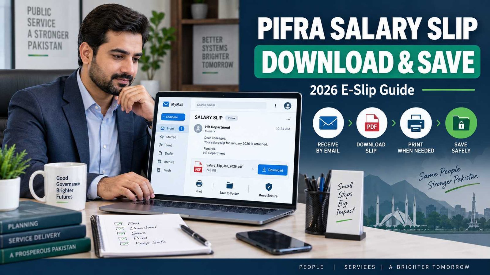 PIFRA salary slip download 2026 guide for finding and saving FABS E-Slip from email